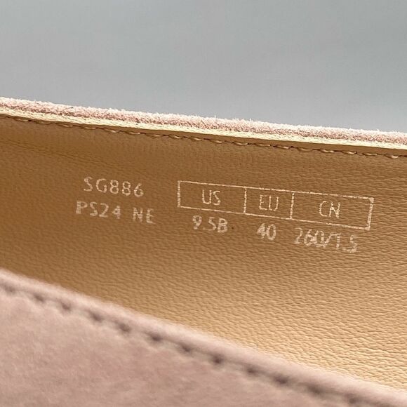 Stuart Weitzman Cap Toe Suede Ballet Flats size 9.5 - Picture 7 of 12